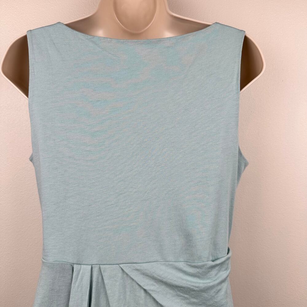 Peruvian Connection Tunic Top Blouse Knit Faux Wrap Sleeveless Cotton S Green - Picture 7 of 10